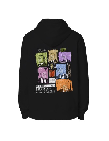 Ethisches Bio-Kapuzensweatshirt JAISALMER "Patriarcapitalisme"