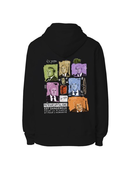 Ethisches Bio-Kapuzensweatshirt JAISALMER "Patriarcapitalisme"