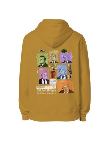 Ethisches Bio-Kapuzensweatshirt JAISALMER "Patriarcapitalisme"