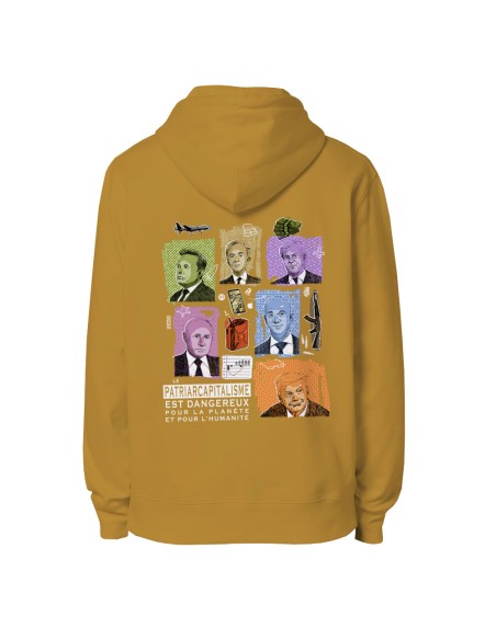 Ethisches Bio-Kapuzensweatshirt JAISALMER "Patriarcapitalisme"