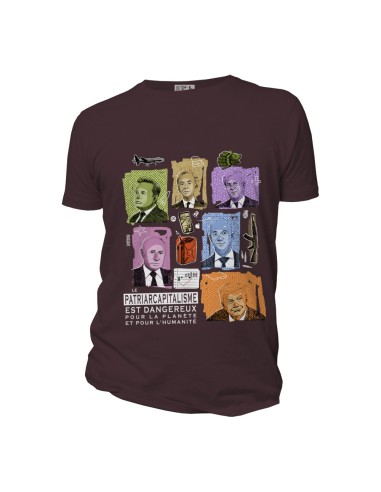 T-shirt coton bio équitable DOUALA "Patriarcapitalisme"