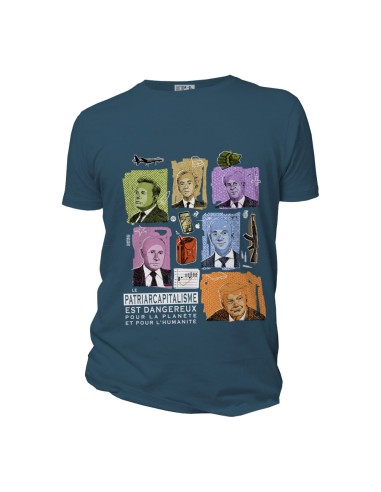 T-shirt coton bio équitable DOUALA "Patriarcapitalisme"