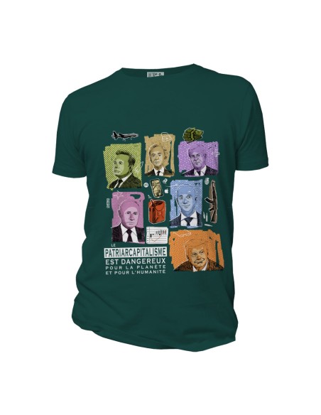 T-shirt coton bio équitable DOUALA "Patriarcapitalisme"