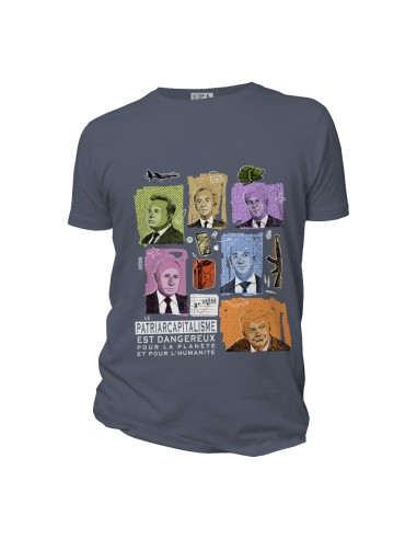 T-shirt coton bio équitable DOUALA "Patriarcapitalisme"