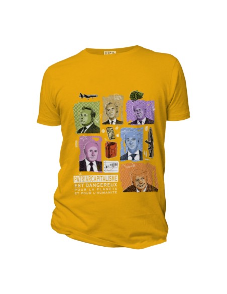 T-shirt coton bio équitable DOUALA "Patriarcapitalisme"