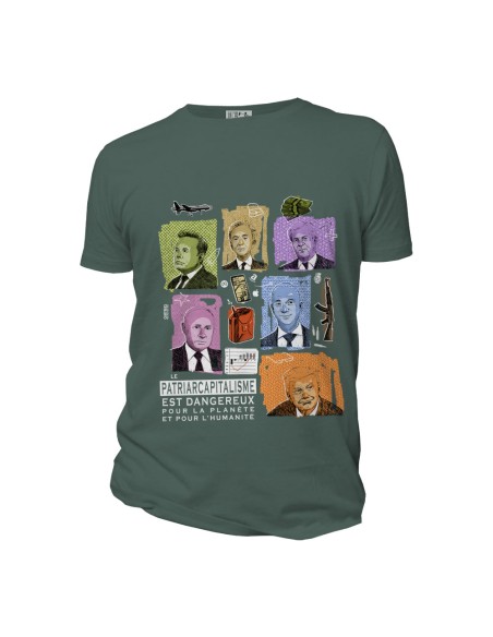T-shirt coton bio équitable DOUALA "Patriarcapitalisme"