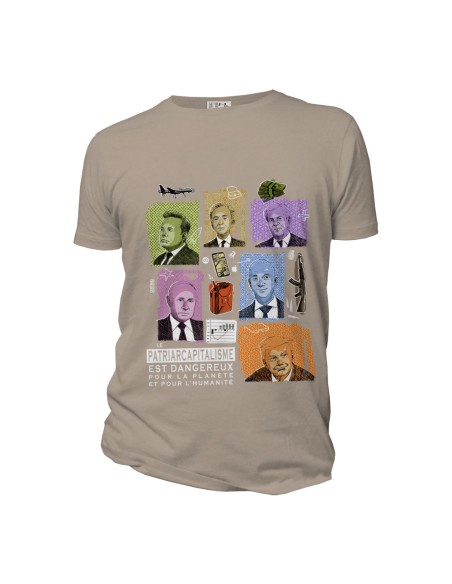 T-shirt coton bio équitable DOUALA "Patriarcapitalisme"