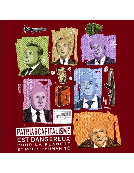 Organic and ethical T-Shirt DOUALA "Patriarcapitalisme"