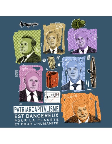 Organic and ethical T-Shirt DOUALA "Patriarcapitalisme"