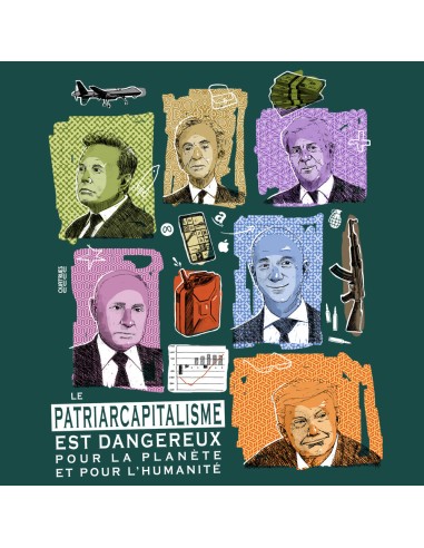Organic and ethical T-Shirt DOUALA "Patriarcapitalisme"