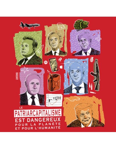 Organic and ethical T-Shirt DOUALA "Patriarcapitalisme"