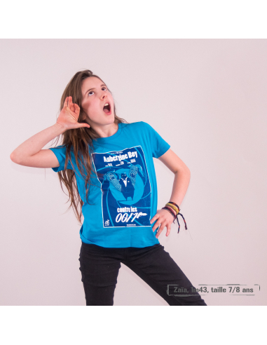 T shirt coton bio équitable MANAUS "Aubergine Boy"