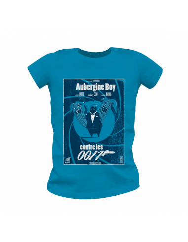 T shirt coton bio équitable MANAUS "Aubergine Boy"