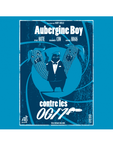 T shirt coton bio équitable MANAUS "Aubergine Boy"