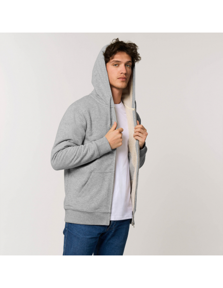 Veste bio équitable fourrée ROME Sherpa "empreinte O.V.N.I"