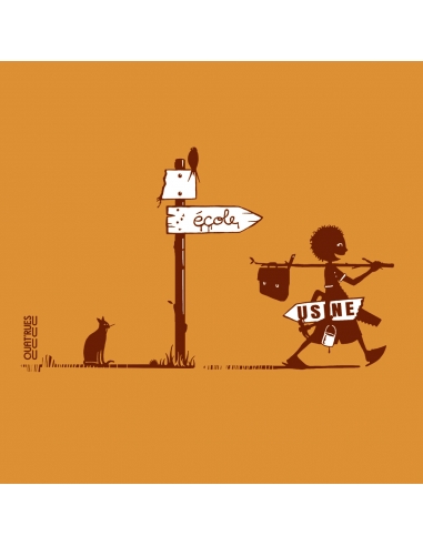 Bio und Fair gehandelte T Shirt MANAUS "Usine buissonnière"