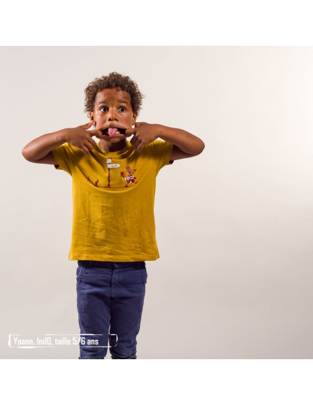 T shirt coton bio équitable MANAUS "Usine buissonnière"