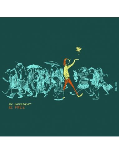 Ethisches Bio-Kapuzensweatshirt JAISALMER "Be different"