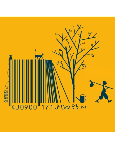 Organic and ethical T-Shirt DOUALA "Code bar(b)re"