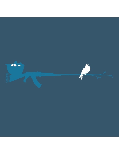 T-shirt bio équitable DOUALA "Peace & Vole"