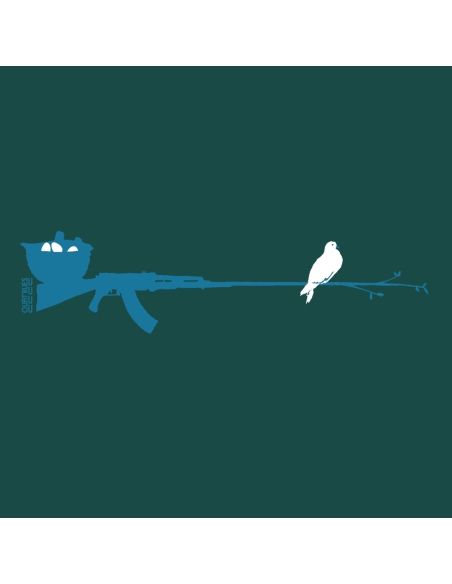 T-shirt bio équitable DOUALA "Peace & Vole"