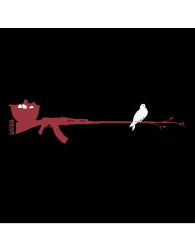 T-shirt bio équitable DOUALA "Peace & Vole"