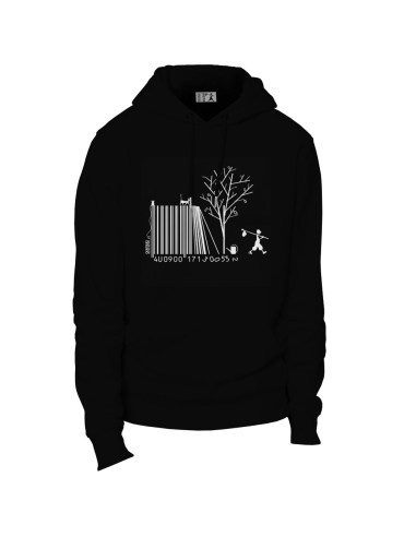 Sweat bio éthique unisexe JAISALMER "Code Bar(b)re"