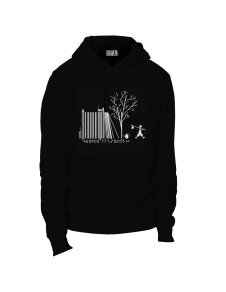 Sweat bio éthique unisexe JAISALMER "Code Bar(b)re"