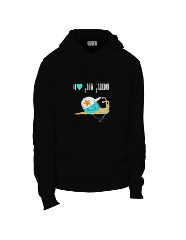 Ethisches Bio-Kapuzensweatshirt JAISALMER "Slow fashion"