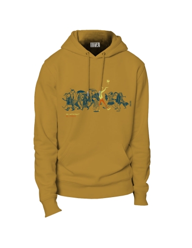 Sweat bio éthique à capuche JAISALMER "Be different"
