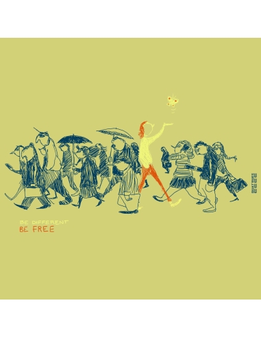 Ethisches Bio-Kapuzensweatshirt JAISALMER "Be different"