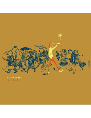 Sweat bio éthique à capuche JAISALMER "Be different"