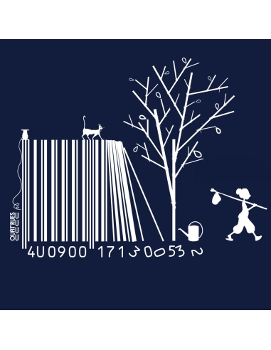 Organic & fairtrade Tee-shirt ABASAN "Code bar(b)re"