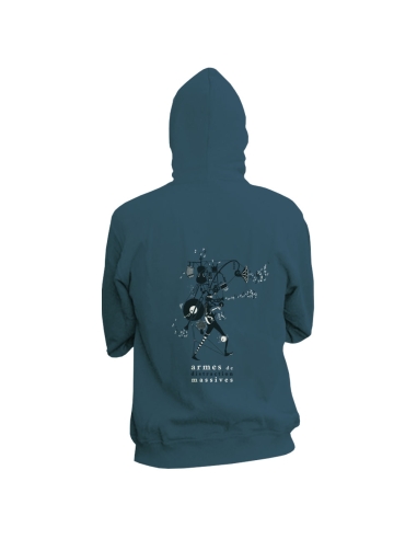 Fair and organic zipped hoodie BOSTON "Armes de Distraction Massive"