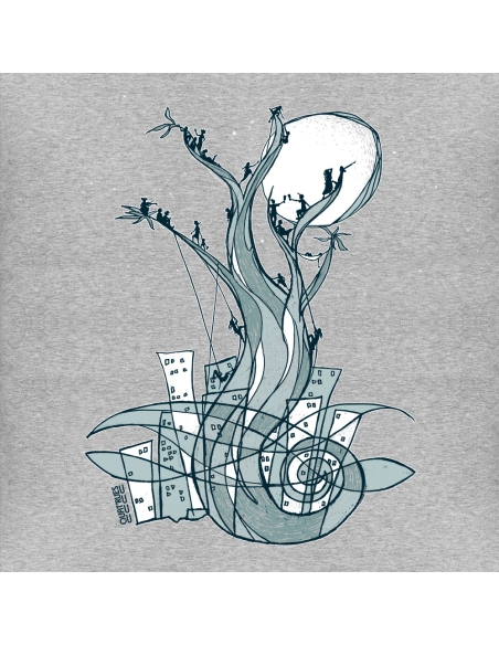 Fair and organic zipped hoodie BOSTON "Un peu d'air"