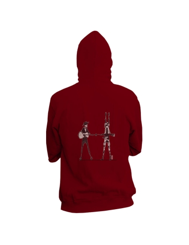 Fair and organic zipped hoodie BOSTON "Haut les mains"