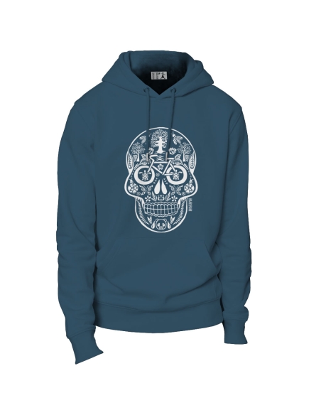 Ethical organic hoodie JAISALMER "Tête de vie"