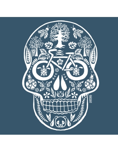 Ethisches Bio-Kapuzensweatshirt JAISALMER "Tête de vie"