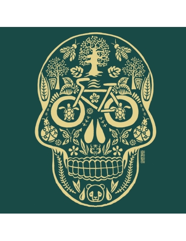 Ethisches Bio-Kapuzensweatshirt JAISALMER "Tête de vie"