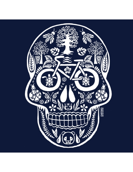 T-shirt coton bio éthique ABASAN "Tête de vie"