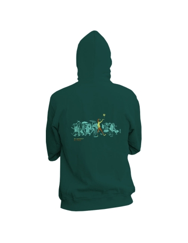 Fair and organic zipped hoodie BOSTON "Be different"