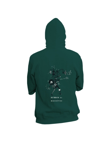 Fair and organic zipped hoodie BOSTON "Armes de Distraction Massive"