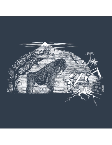 Organic und Fair T-Shirt DOUALA "Gare au gorille"