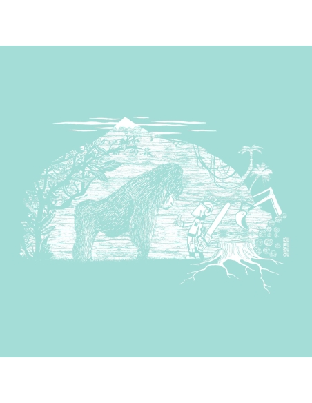 T-shirt fair-trade and organic NARA "Gare au gorille"