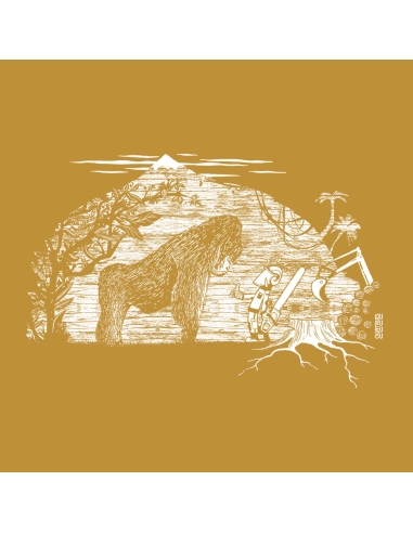 Bio und Fair gehandelte T Shirt MANAUS "Gare au gorille"