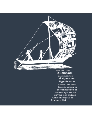 T-shirt bio équitable DOUALA "D'un seul souffle"