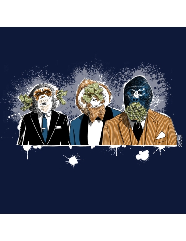 T-shirt bio équitable DOUALA "3 Singes"