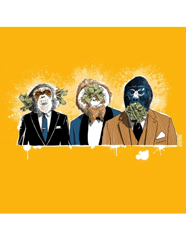 Organic and ethical T-Shirt DOUALA "3 Singes"