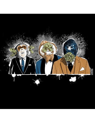 Ethisches Bio-Kapuzensweatshirt JAISALMER "3 Singes"