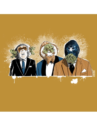 Ethisches Bio-Kapuzensweatshirt JAISALMER "3 Singes"